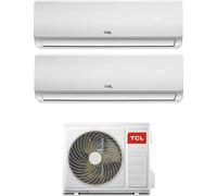 TCL Climatizzatore Dual Split Inverter 9000 + 12000 Btu Condizionatore con Pompa di Calore Classe A++/A+ Gas R32 (Unit Interna + Unit Esterna) - SN09...