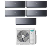 Climatizzatore Energy Pro X Black Hisense penta split 9000+9000+9000+9000+9000 btu inverter Wifi in R32 5AMW105U4RQC