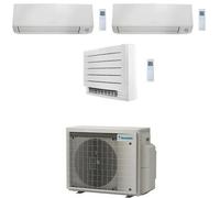 Climatizzatore GARANZIA ITALIA Daikin Perfera All Seasons + Console Pavimento Wifi Trial Split Inverter 7000 + 7000 + 12000 BTU con U.E. 3MXM52A9