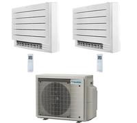 Climatizzatore GARANZIA ITALIA Daikin Serie FVXM-A Console Pavimento Perfera WiFi R32 Dual Split Inverter 9000 + 9000 BTU con U.E. 2MXM40A9 Classe