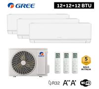 Climatizzatore GREE COSMO trial split Wi-Fi 12000+12000+12000 Btu
