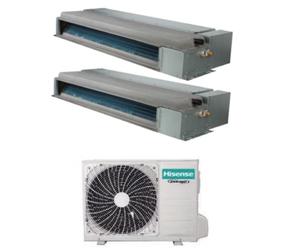 Climatizzatore Hisense Canalizzato Dual Split 9000+9000 Btu 2AMW35