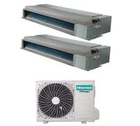 Condizionatore Climatizzatore Hisense Hi-Comfort R 32 Dual Split 7000+12000 Btu + 2AMW52U4RXC Wi-Fi Integrato