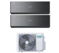 Climatizzatore Hisense Energy Pro X Black Dual Split 9000+9000 btu Wi-Fi 2AMW35
