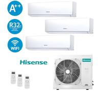 Climatizzatore Hisense Trial 9+12+12 Serie New Comfort3AMW72U4RJC Wi Fi Integ.