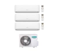 Climatizzatore Hisense Trial Split Inverter R-32 Hi-Comfort 9000+9000+12000 Btu Con 3AMW52U4RJC WiFi Integrato