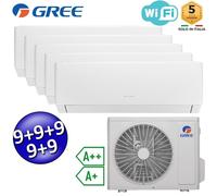 Climatizzatore inverter PULAR penta split Wi-Fi 9+9+9+9+9 Btu GREE R32 classe A