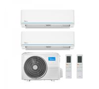CLIMATIZZATORE MIDEA DUAL SPLIT EVOLUTION 9000+12000 BTU CON GAS R32 WI-FI INTEG