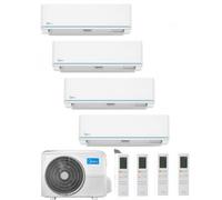 CLIMATIZZATORE MIDEA QUADRI SPLIT EVOLUTION 9+9+9+12 BTU CON GAS R32 WI-FI INTEGRATO A++ M4OE-28HFN8-Q