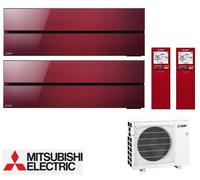 Climatizzatore Mitsubishi Multi Split Diamond 2,5 + 3,5kW Gruppo 5,3kW Ruby Red