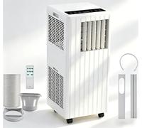 Climatizzatore mobile silenzioso 3 in 1 7000 BTU - Raffreddamento, deumidificazione 36 l/giorno e ventilatore | Timer 24 ore, modalità sonno, telecomando | Adatto per ambienti fino a 15 m² | Bianco