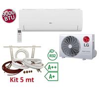 Climatizzatore mono split LG LIBERO 9000 btu 2.5 kw A++ A+ + kit installazione 5