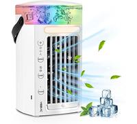 Climatizzatore Portatile Auto, Portatile 4-In-1 Condizionatore Portatile Caldo E Freddo, Usa Solo Acqua Pulita Purificatore Aria, per Qualsiasi Stanza, Ufficio, Viaggio, Campeggio