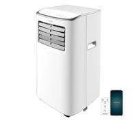 Cecotec Aria Condizionata Portatile con Telecomando e Wifi ForceClima 7500 Soundless Connected. 7000 BTU, Controllo Touch e Display LED, Timer, Copertura fino a 15 m2