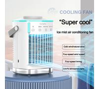 Climatizzatore Portatile da Tavolo con Atomizzatore Acqua Mini Ventilatore LED [EEK: A+++]