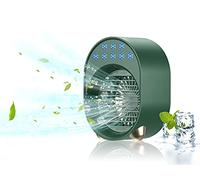 Climatizzatore Portatile, Mini Rinfrescatore Ad Acqua Usb Super Silenzioso Elettrico, Whirlpool Ufficio Air Conditioner, Senza Tubo, Senza Unità Esterna, Economico, Risparmio Energetico (verde)