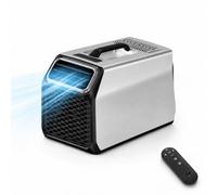 Climatizzatore portatile nuovo 5000 BTU, raffreddamento rapido per casa, van e camper, modalità deumidificazione, timer, modalità notte, perfetto per camere, uffici e spazi temporanei Silver-220V