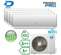 Climatizzatore quadri split 9+9+9+18 Btu R32 Diloc Frozen PRO - WiFi inte