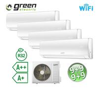 Climatizzatore quadri split 9000+9000+9000+9000 Btu R32 Green Electric EV