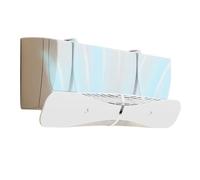 Climatizzatore regolabile R 180° Vent Rrector Stripe Hole Design PP Materiale Montaggio A C Accessorio A C (Bianco)