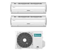 Climatizzatore Silentium Pro Hisense dual split 12000+12000 btu inverter con wifi 2AMW52U4RXC