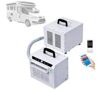 Climatizzatore split 3000 BTU, unità AC da campeggio con WiFi e telecomando, timer 12 ore, flusso d'aria 130 m³/h, condizionatore da campeggio, for tenda, camper, casa, ufficio