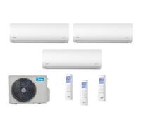 CLIMATIZZATORE TRIAL 9+12+12 MIDEA DC INVERTER Serie EXTREME PRO WI FI INTEGRATO CON M3OF-27HFN8-Q R-32 A++A+