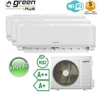 Climatizzatore trial 9+9+12 Btu WiFi R32 A++/A+ Green Electric PLUS [EEK: A++]