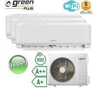 Climatizzatore trial 9+9+9 Btu WiFi R32 A++/A+ Green Electric PLUS
