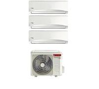 Ariston Climatizzatore Trial Split Inverter 9000 + 9000 + 12000 Btu Condizionatore con Pompa di Calore Unità Interne + Unità Esterna) - 2 x 3...