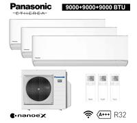 Climatizzatore trial split ETHEREA R32 Panasonic 9000+9000+9000 btu WIFI Na