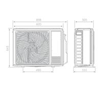 Climatizzatore trial split Haier Expert Black Wifi 7000+9000+24000 Btu inverter R32 5U105S2SS5FA