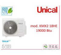 Climatizzatore UNICAL mod. KMX2 18HE - 12000 Btu dual - air Cristal esterna