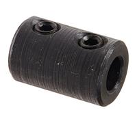 Climax Metals RC-025 Black Oxide Plated Mild Steel Rigid Coupling 1/4 Bore 1/2 Outside Diameter 3/4 Length #10-32 x 1/8 Set Screw