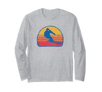 Climb Like a Girl - Distressed Retro Rock Climbing Maglia a Manica