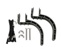 Climb Stirrups Labor Saving Ergonomic Plastic Rapid Climb Stirrups with Rope for Climbing Tree (Grigio)