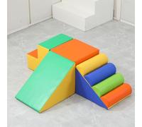 Climber, set da gioco for principianti, assortiti, blocchi arrampicata in schiuma 3 pezzi for bambini piccoli, giocattoli impermeabili for for gattonare e scivolare in un parco giochi al coperto(H)