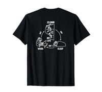 Climbing Capybara Eat Sleep Work Climb My Life - Design posteriore Maglietta