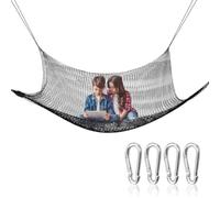 Climbing Cargo Net - Protector Rope Net | Double Layers Heavy-Duty Playground | 600lbs Weight Capacity, Weatherproof Polyester, 4 Hooks Included, Garden Backyard Treehouse Gym Indoor Outdoor