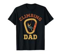 Climbing Dad Rock Climber Adventure Design Maglietta