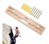 Climbing Hangboard Finger Rock Board Door Mounted Pull up Bar Wall Climb | Indoor Multi-Functional Wooden Climbing Finger Board with Phone Holder, Suitable for Home Climbing Frame and Indoor Pull-Up