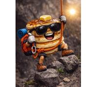 Climbing Pancake Stack Fitness Journal - Breakfast League: Workout Log and Training Tracker - Gym Planner and Progress Notebook