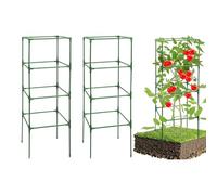 Climbing Rack Tomato, 3-Piece Heavy Duty Support Cages, 41.34in Sturdy Climb Cage for Vegetables, Fruits, Flowers, Tomato, Cucumber, Beans, Roses, Garden Beds, Lawn, Patio, Outdoor Pots