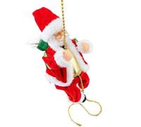 Climbing Santa, Hangable Musical Christmas Decor with Light, Indoor Wall Mounted Charm for Holiday, Compact Design, Easy to Place, Festive Tool, Seasonal Accessory for Kids, 8,66 x 5,31 x 4,72 pollici