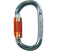 Climbing Technology Pillar WG Moschettone Ovale con Ghiera 2 Movimenti, Blu
