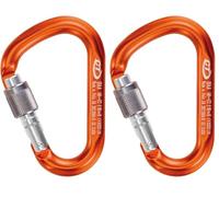 Climbing Technology Snappy SG, Moschettone HMS Unisex-Adulto, Arancione, Taglia Unica (Confezione da 2)