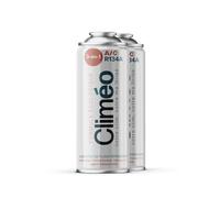Climéo 3 in 1, 2 x 400 ml, ricambio ecologico del refrigerante con sigillante R134a/R12, servizio di condizionatore d'aria indipendente