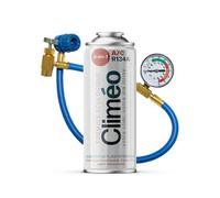Climéo 3 in 1, 400 ml, con tubo e manometro, ricambio ecologico per refrigerante e sigillante R134a/R12, servizio di condizionamento autonomo