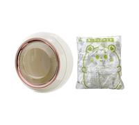 Cling Film Storage Box, Wall Mounted Wrap Holder, Kitchen Organizer, 5,87 x 3,39 pollici, include 100 sacchetti con ampia capacità di design, per la casa da uomo e donna
