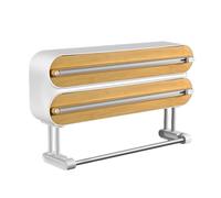 Cling Wrap Cutter Pratico Foglio di Alluminio Storage Rack Wrap Frigorifero Mount Rolls Rack di Taglio